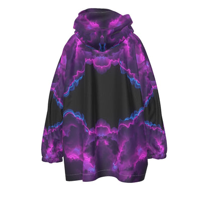 Unisex Kid's Sherpa Fleece Hoodie Blanket