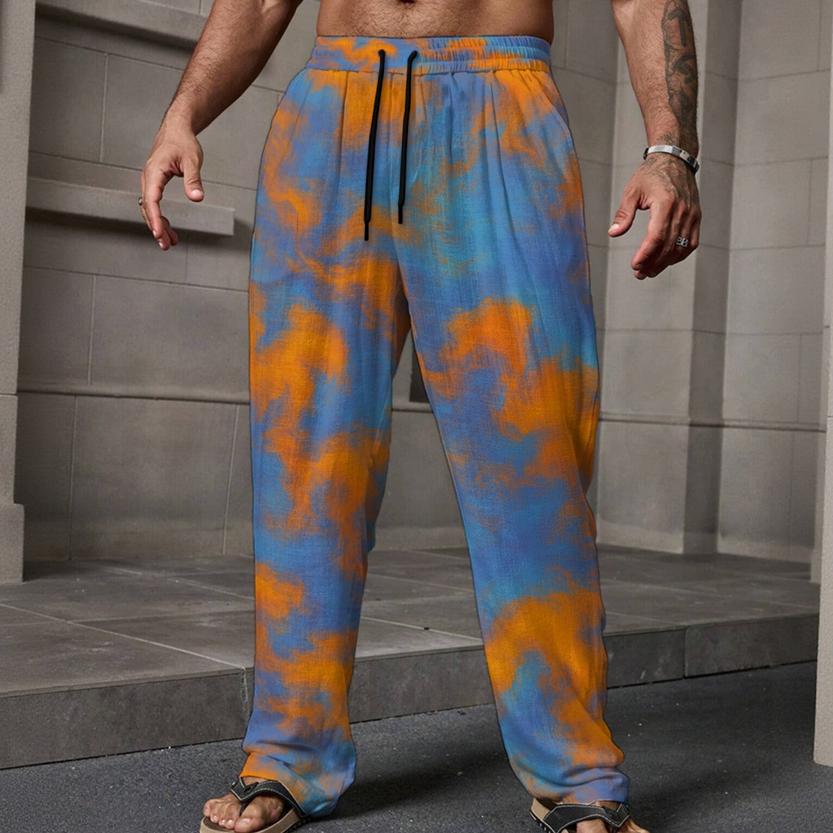 Men's Loose Casual Pants With Pocket