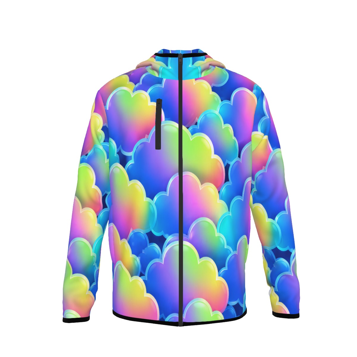 Men's Stylish Hoodie with Thumb Hole Design - view 1