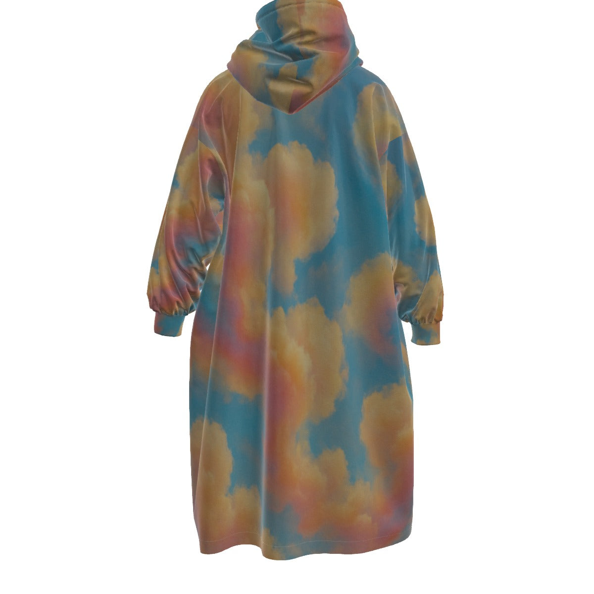 Unisex Kid's Sherpa Fleece Mid-Length Hoodie Blanket