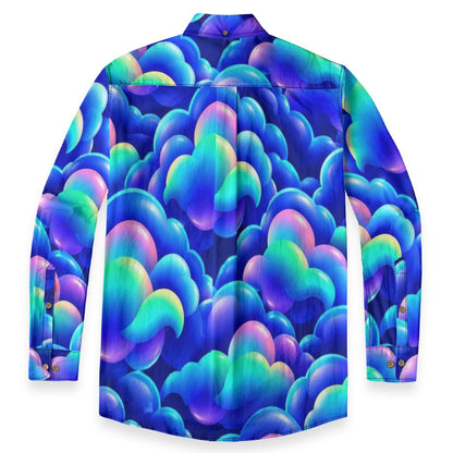Men's Casual Lapel Long Sleeve Shirt|125GSM Cotton