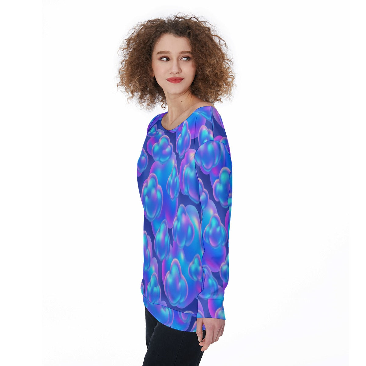 Women's Off-Shoulder Sweatshirt