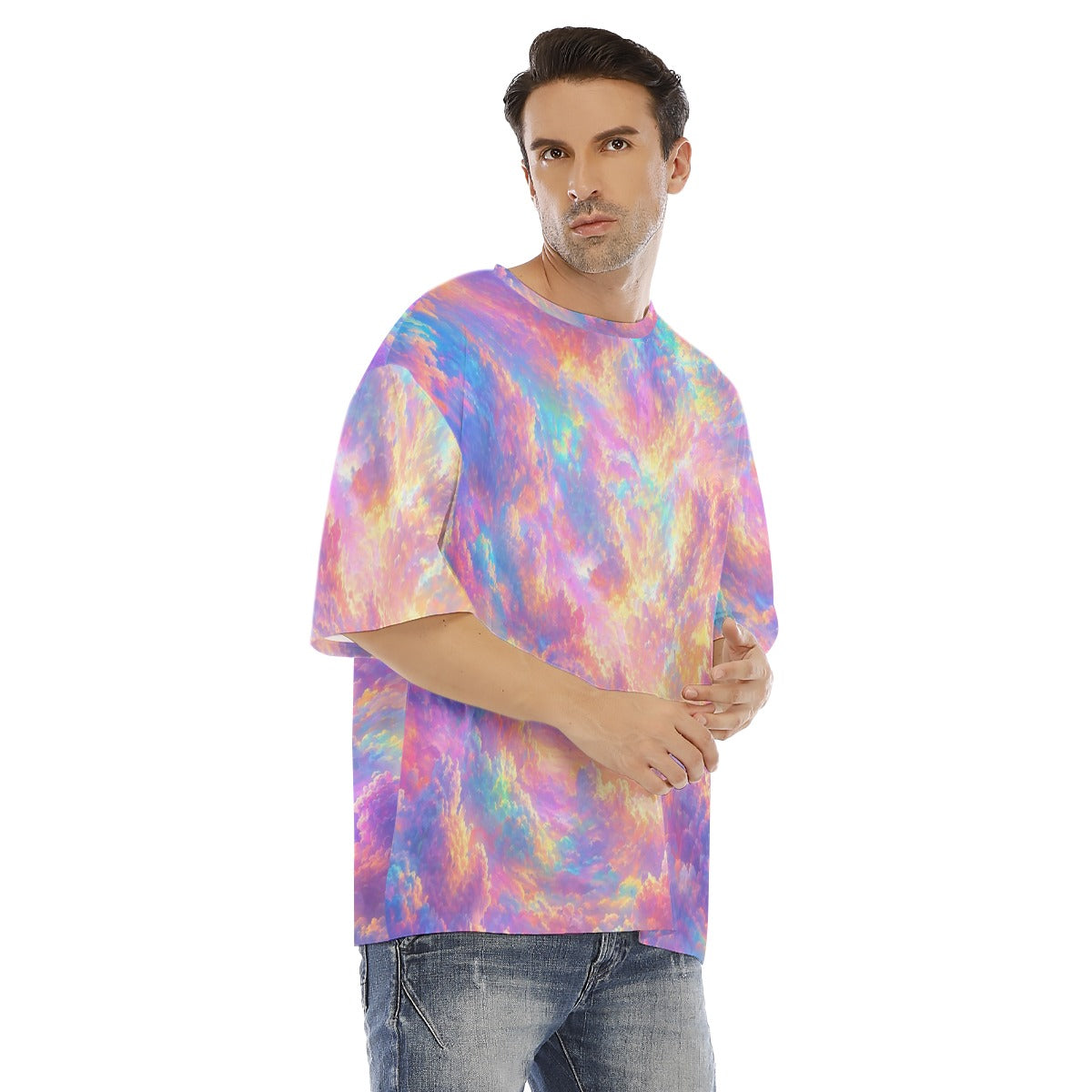 Men's Drop Shoulder T-shirt With Short Sleeve