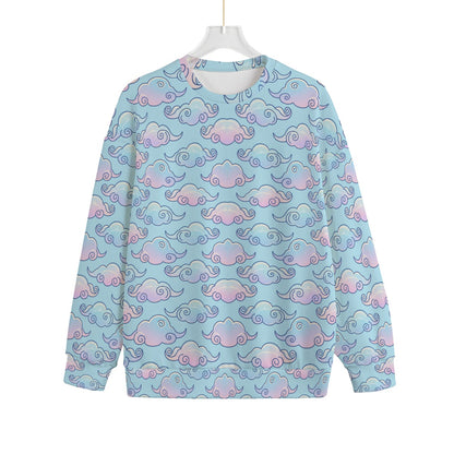 Unisex Drop-shoulder Knitted Fleece Sweater - view 1