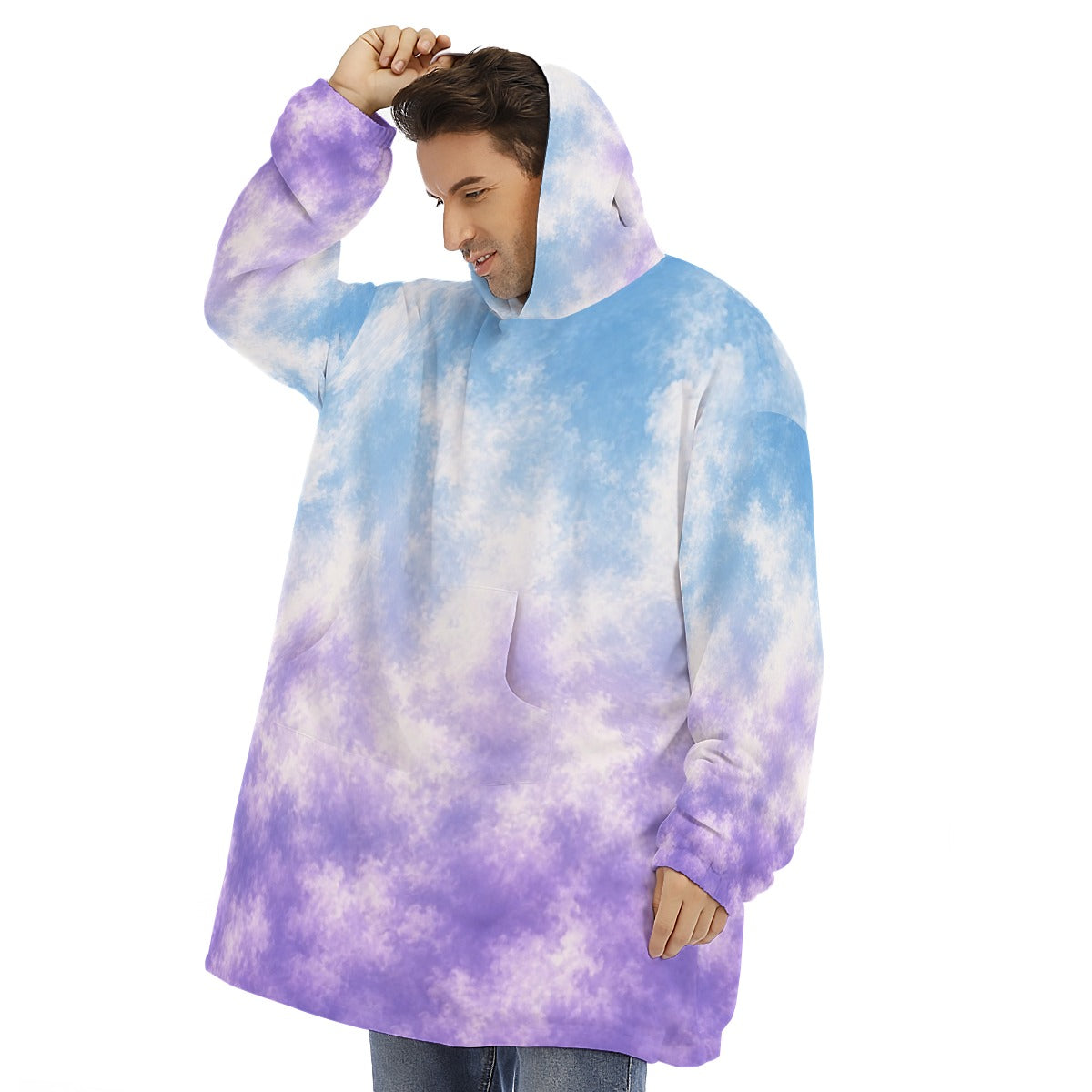 Unisex Sherpa-Fleece Hoodie Blanket - view 3