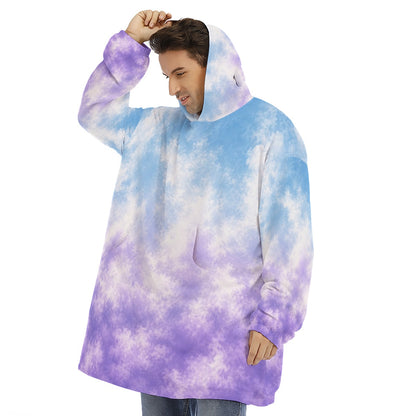 Unisex Sherpa-Fleece Hoodie Blanket - view 3