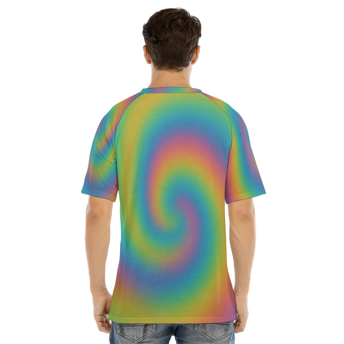 Men's Raglan Sleeve T-shirt With Button Closure