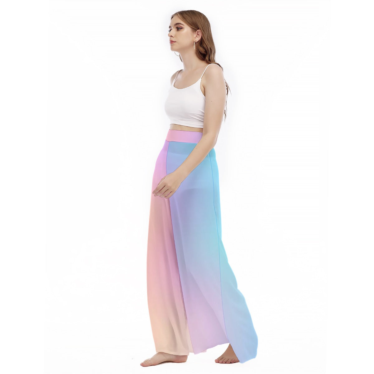 Women's High Waist Wide Leg Trousers