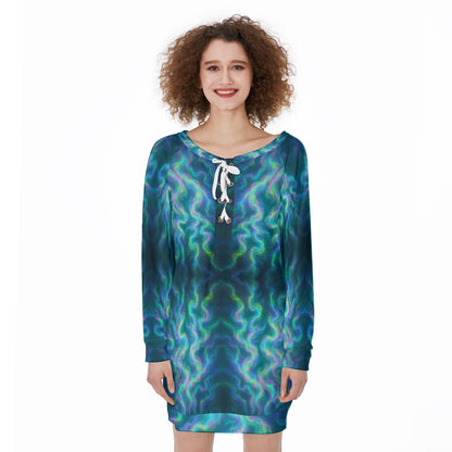 Women's Lace-Up Sweatshirt