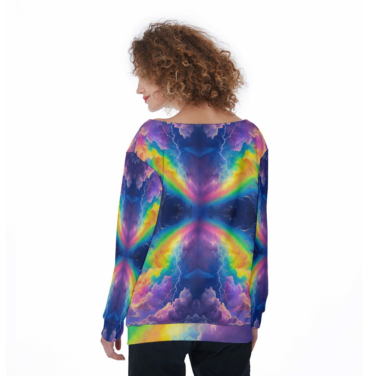 Women's Off-Shoulder Sweatshirt