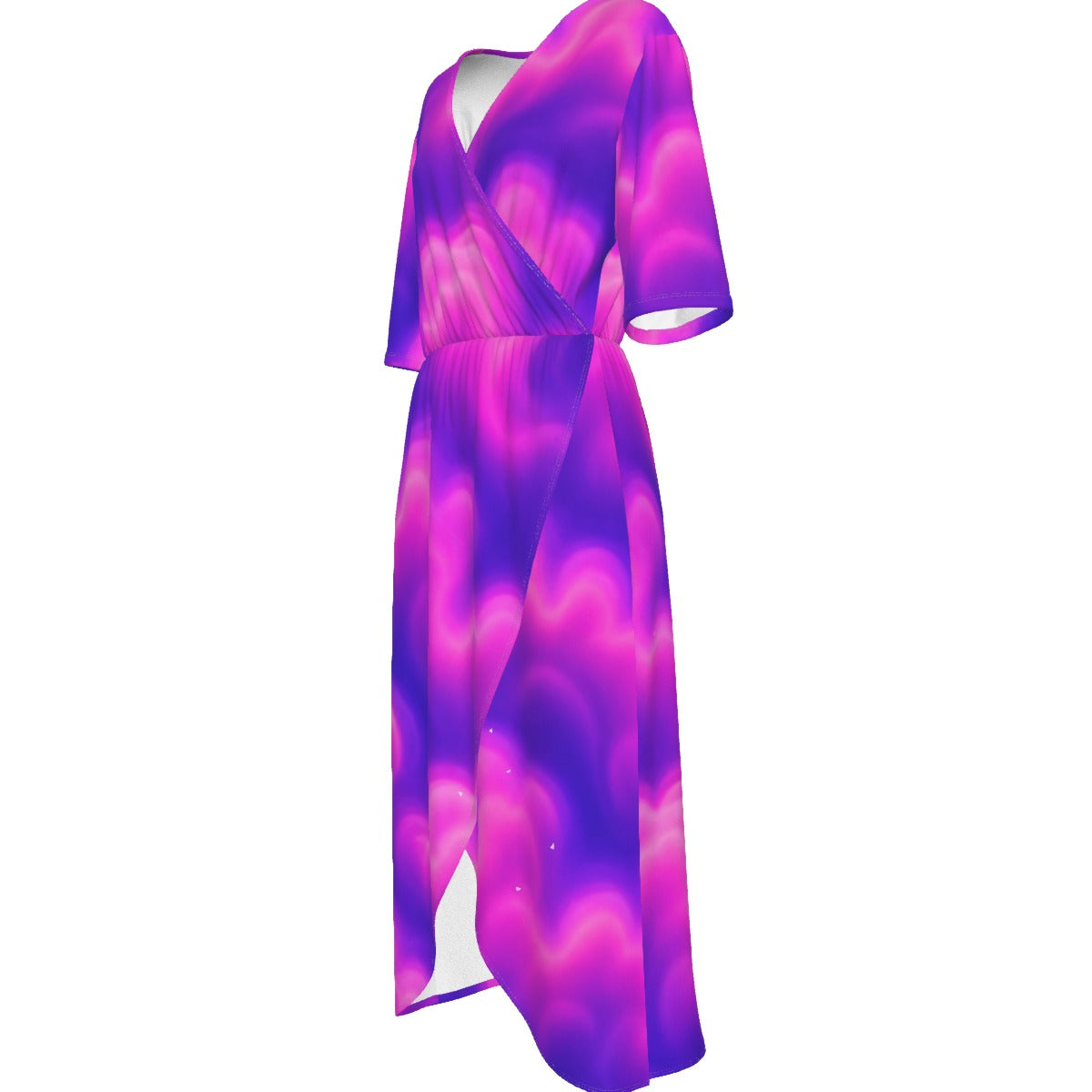 Women's Short Sleeve V-neck Dress