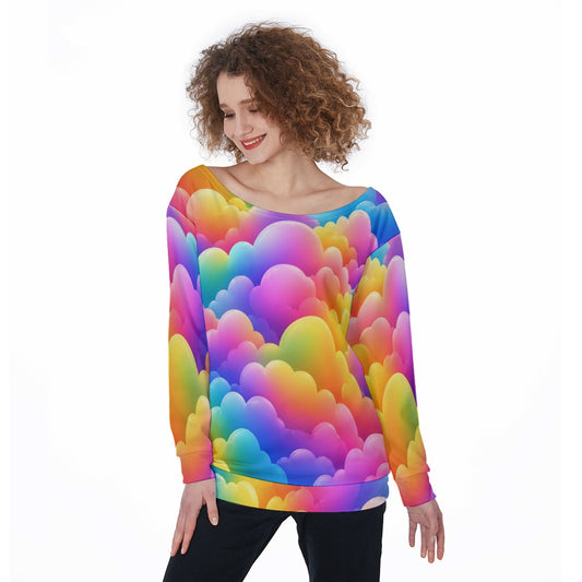 Women's Off-Shoulder Sweatshirt