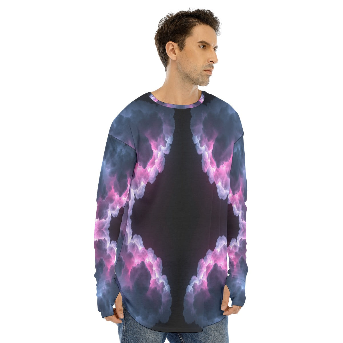 Men's Fingerless Long Sleeve T-shirt