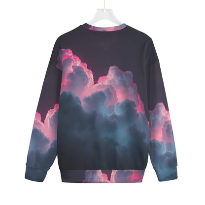 Unisex Drop-shoulder Knitted Fleece Sweater - view 2