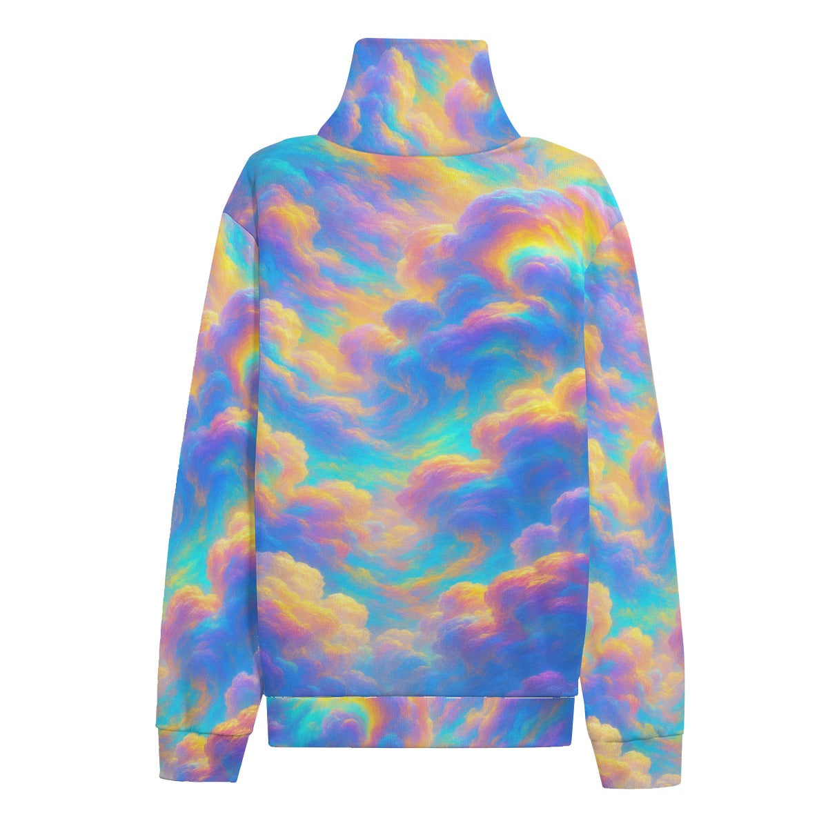 Unisex Turtleneck Knitted Fleece Sweater