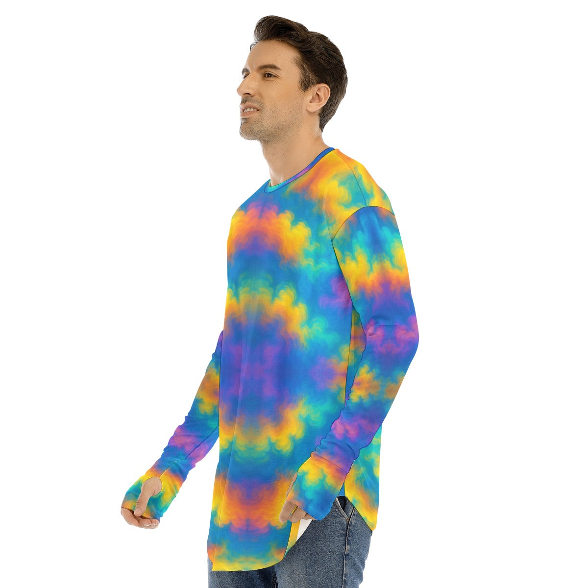 Men's Fingerless Long Sleeve T-shirt