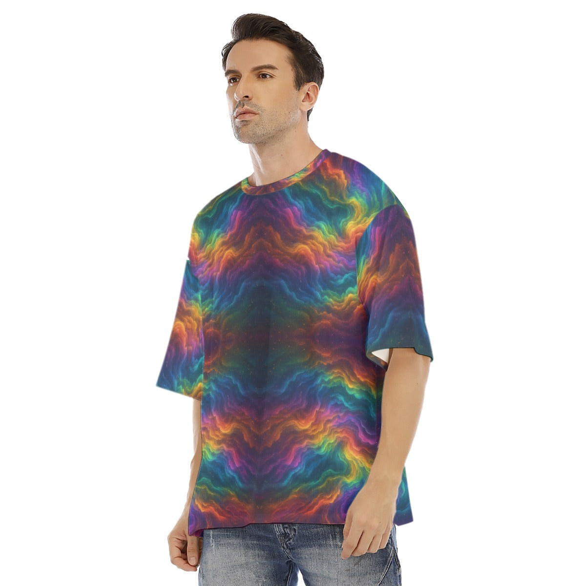 Men's Drop Shoulder T-shirt With Short Sleeve