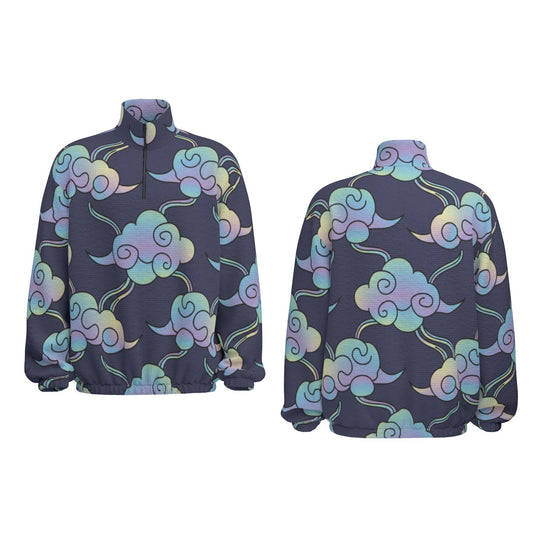 Unisex Turtleneck Zippered Sweatshirt