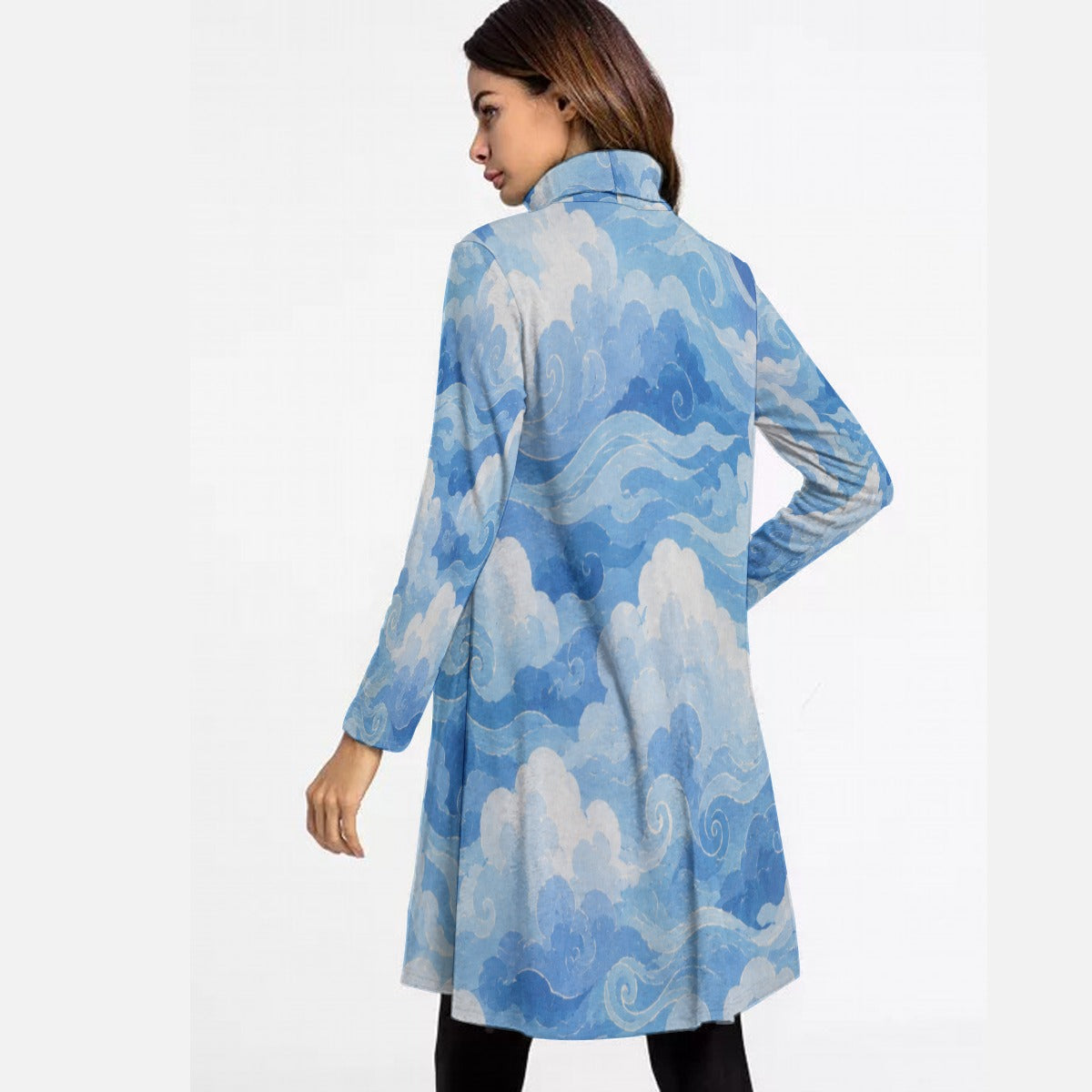 Women's High Neck Dress With Long Sleeve by O’Nimbus – view 4