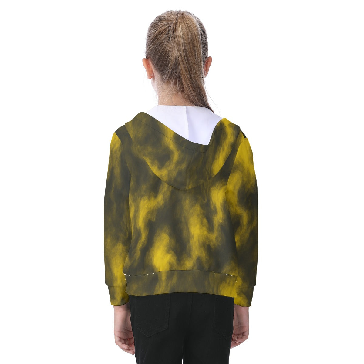 Unisex Kid's Zip-up Hoodie With Patch Pocket