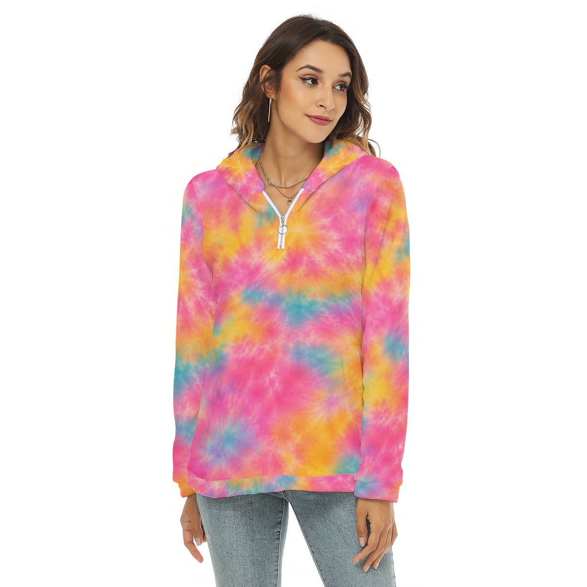 Women’s Borg-Fleece Half-Zip Hoodie - view 3