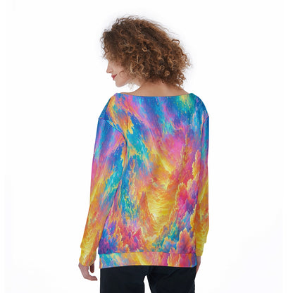 Women's Off-Shoulder Sweatshirt