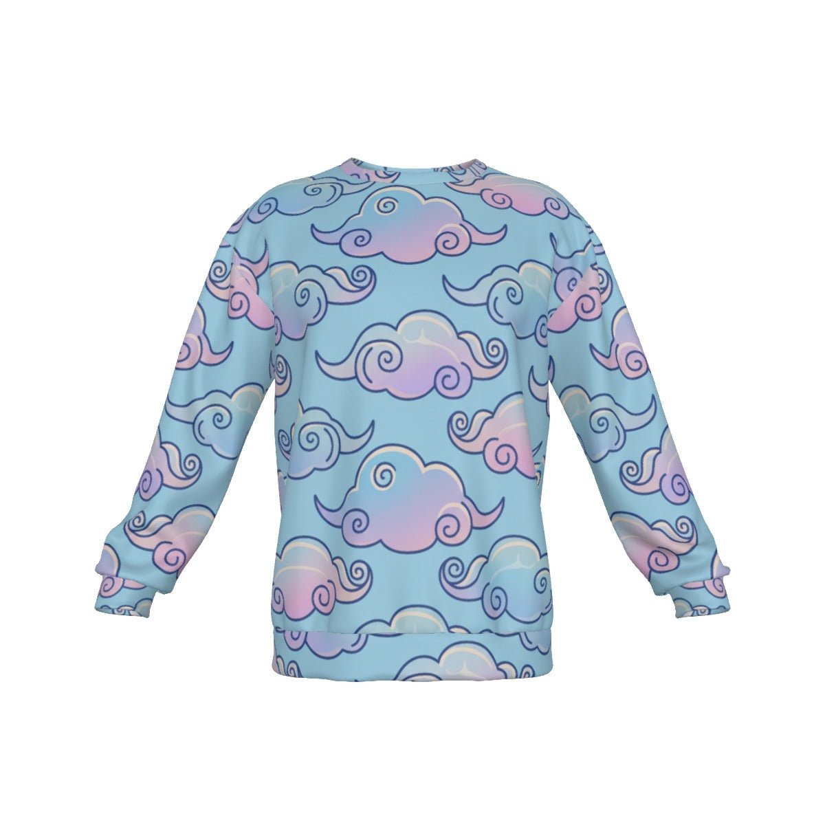 Men's Drop Shoulder Round Neck Long-Sleeved Sweatshirt