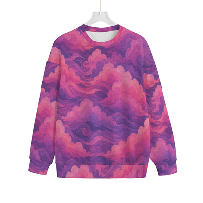 Unisex Drop-shoulder Knitted Fleece Sweater - view 1