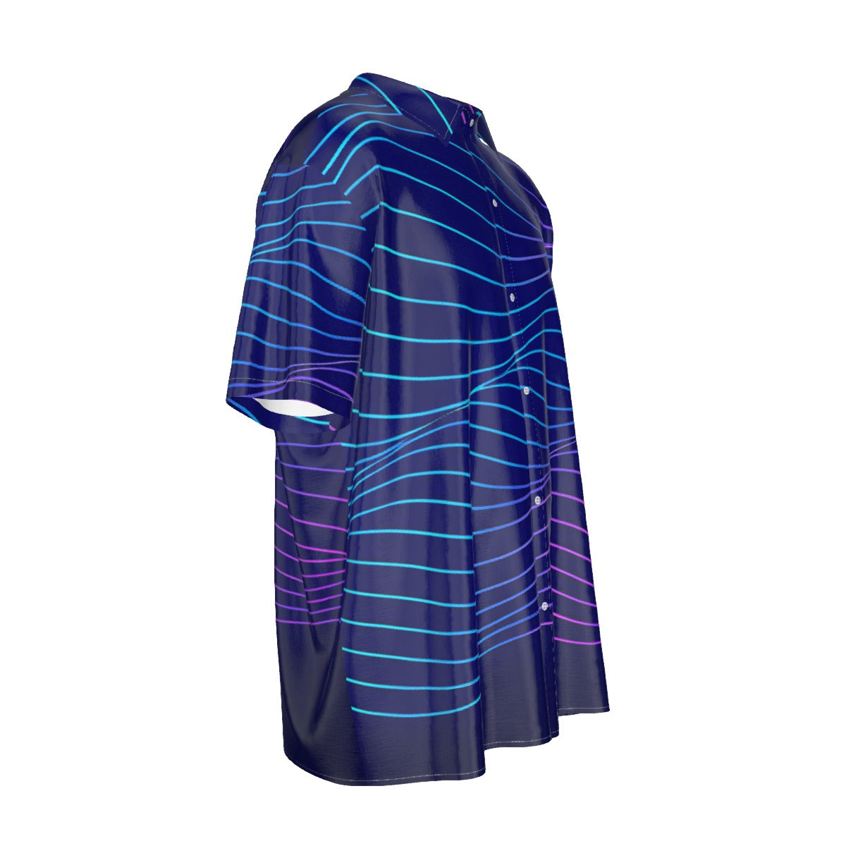 Men's Imitation Silk Short-Sleeved Shirt