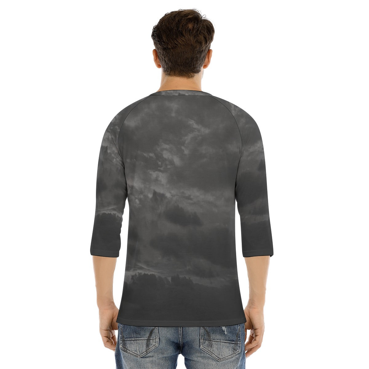 Men's Bracelet Sleeve T-shirt With Button Closure - view 4