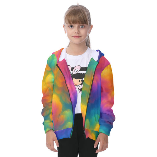 Unisex Kid's Heavy Fleece Zip Up Hoodie