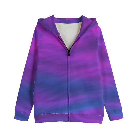 Unisex Kid's Zip Up Raglan Sleeve Hoodie | 310GSM Cotton