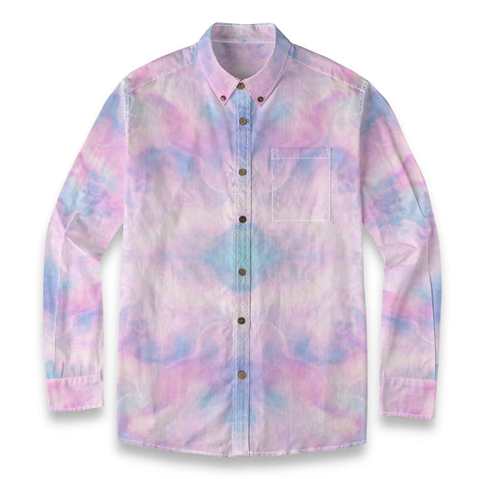 Men's Casual Lapel Long Sleeve Shirt|125GSM Cotton