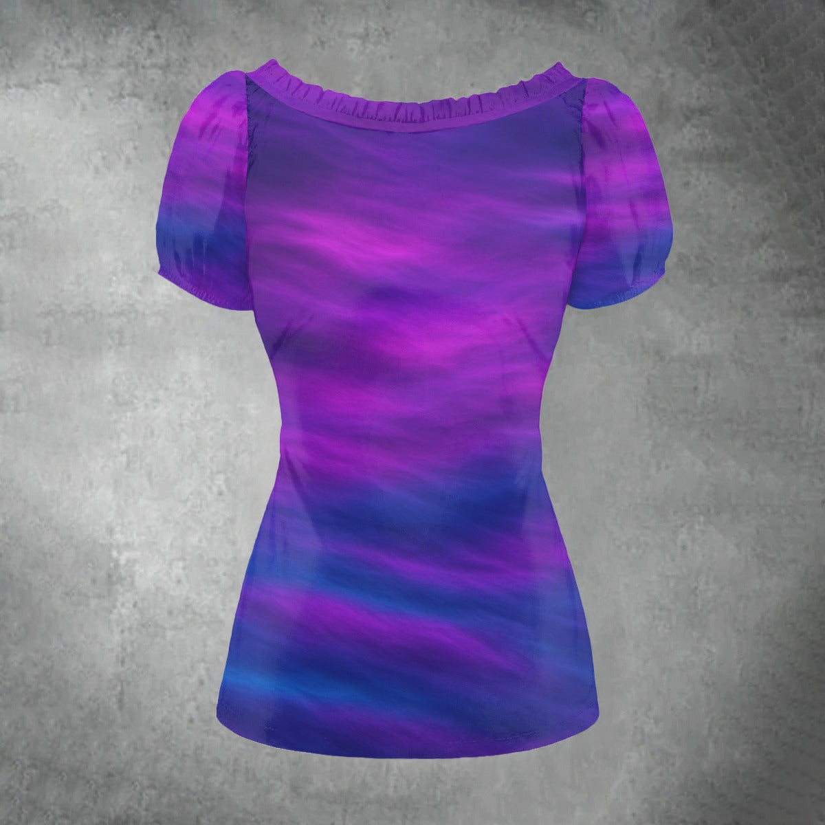 Women's Puff Sleeve Pleated Shirt