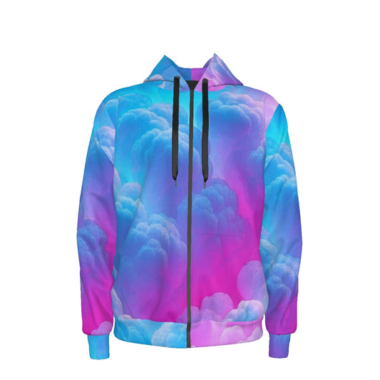 Unisex Zipper Hoodie With Black Lining