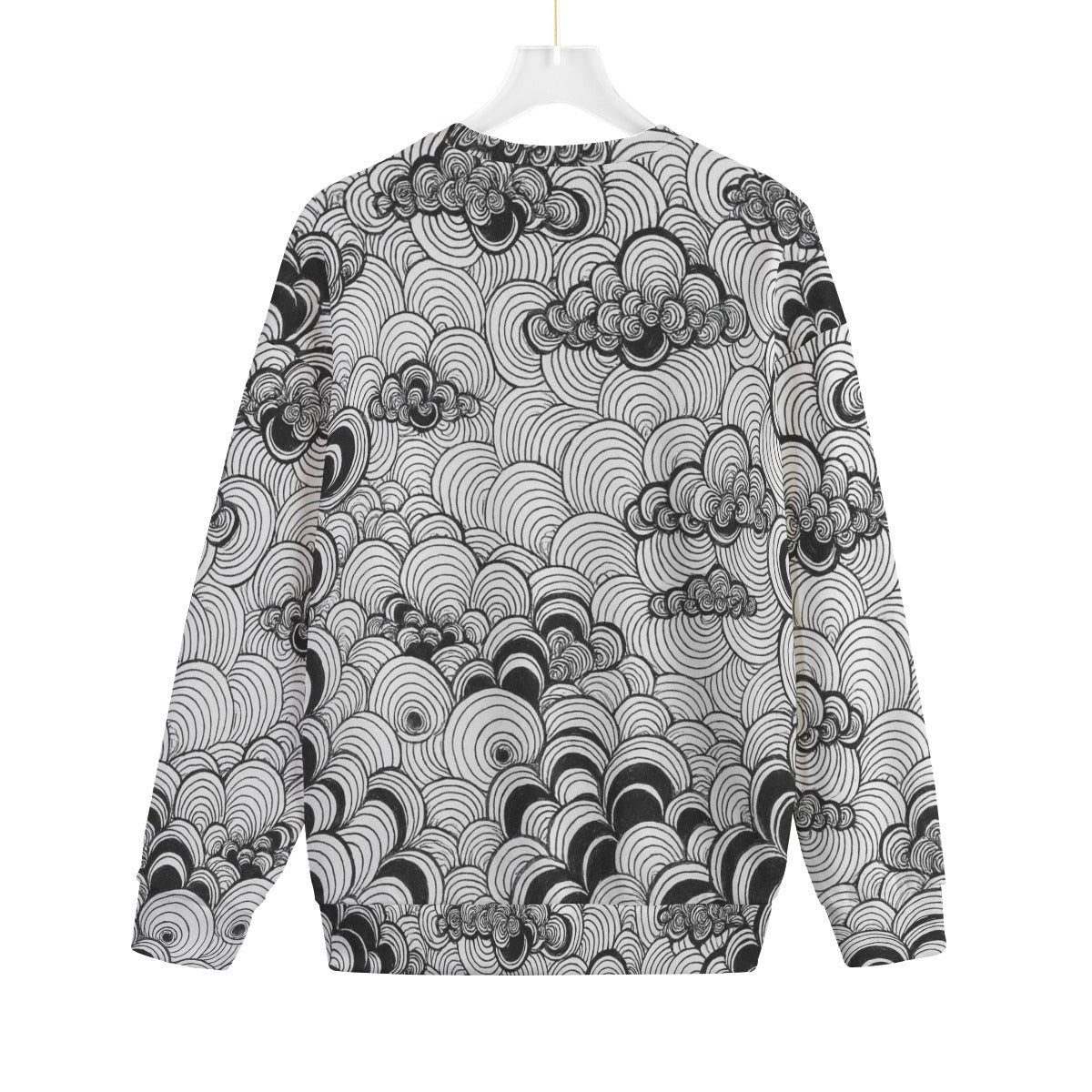 Unisex Drop-shoulder Knitted Fleece Sweater - view 2