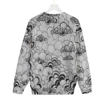 Unisex Drop-shoulder Knitted Fleece Sweater - view 2