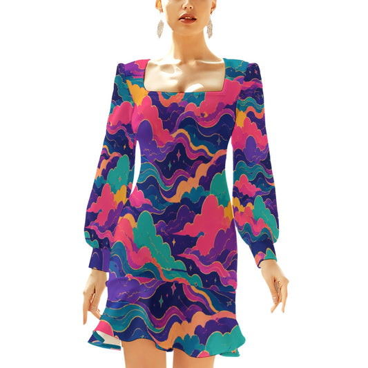 Women's Ruffle Hem Skinny Dress by O’Nimbus