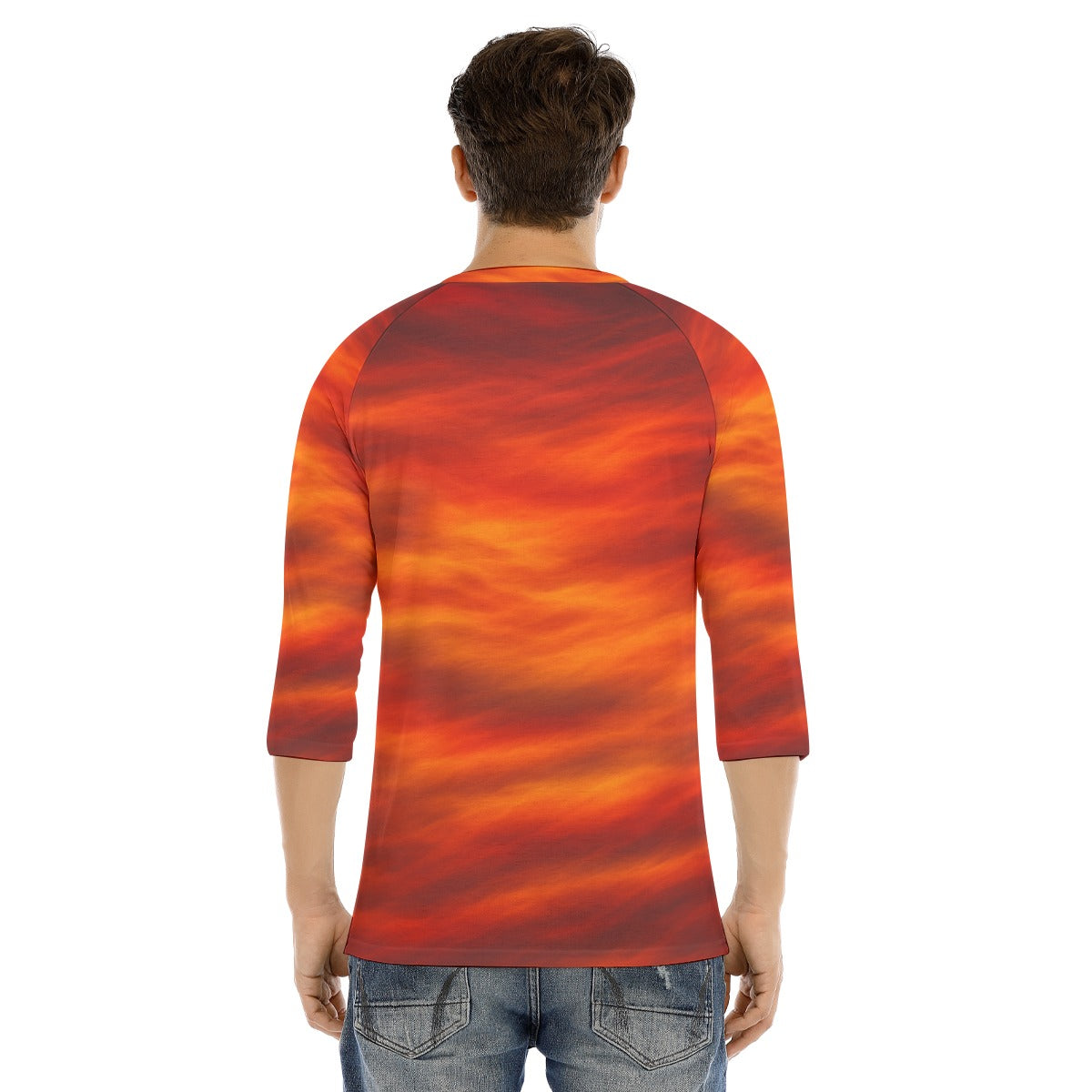 Men's Bracelet Sleeve T-shirt With Button Closure - view 4