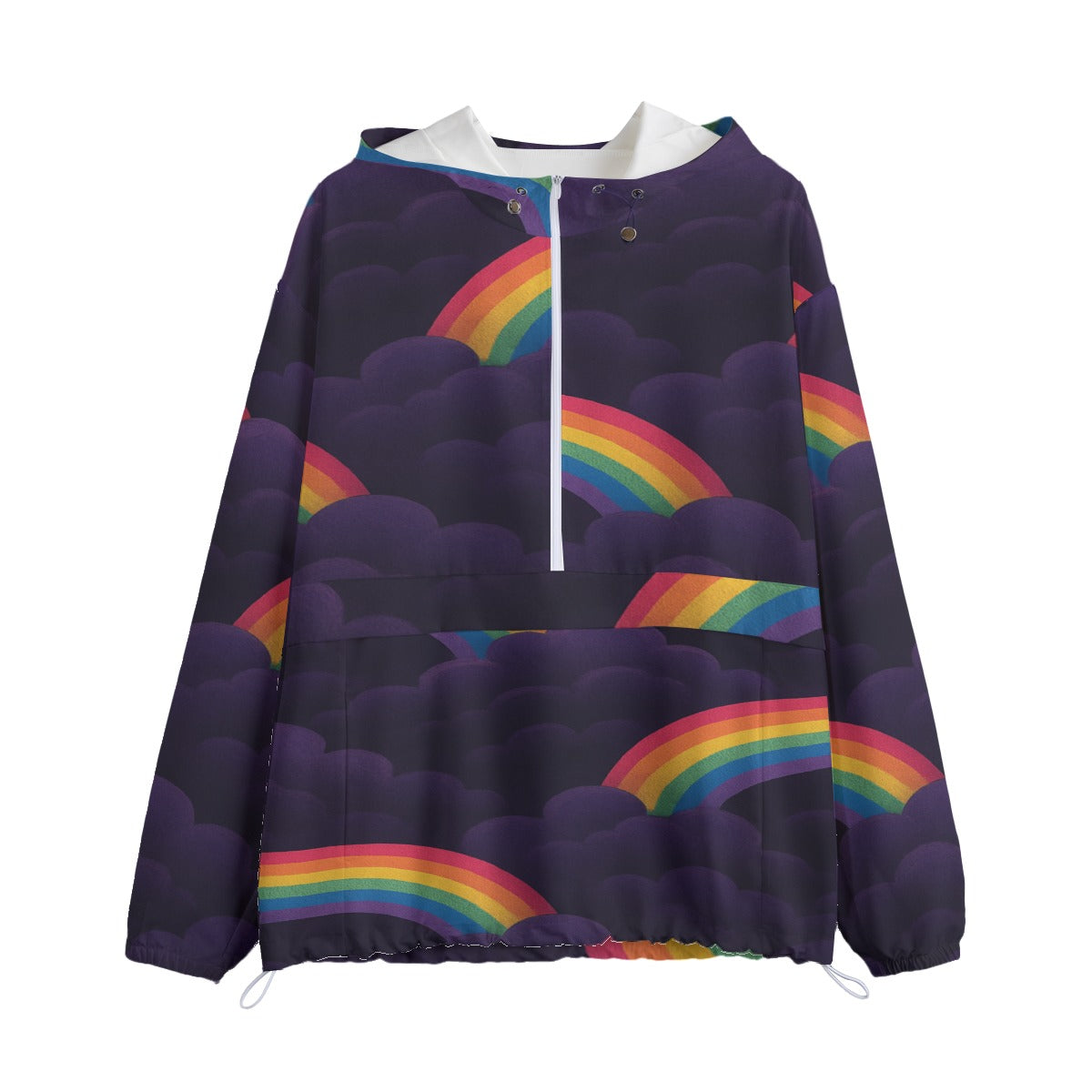 Unisex Pullover Jacket With Zipper Closure