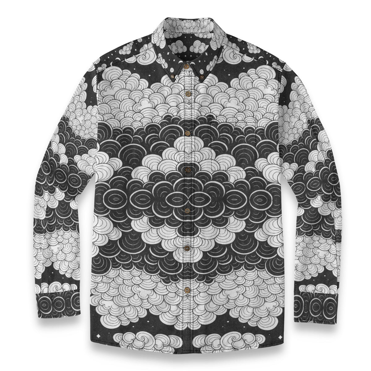 Men's Casual Lapel Long Sleeve Shirt|125GSM Cotton
