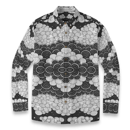 Men's Casual Lapel Long Sleeve Shirt|125GSM Cotton