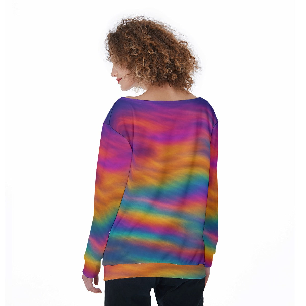 Women's Off-Shoulder Sweatshirt