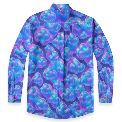 Men's Casual Lapel Long Sleeve Shirt|125GSM Cotton