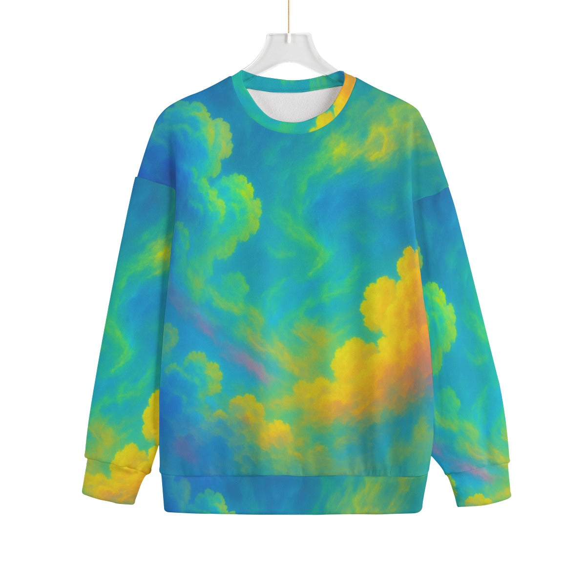 Unisex Drop-shoulder Knitted Fleece Sweater - view 1