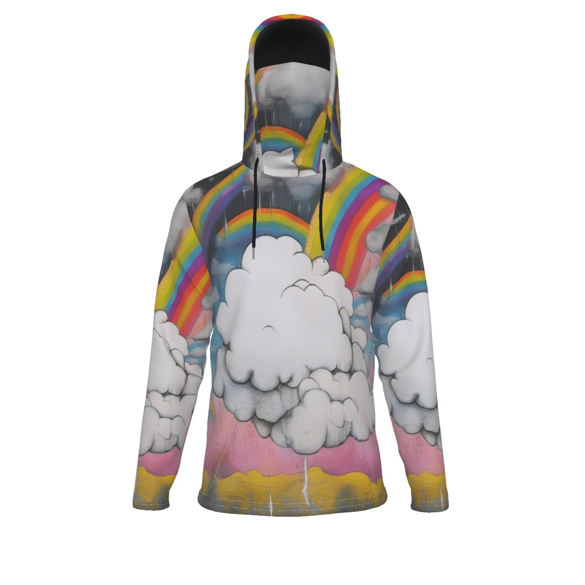 Men's Pullover Hoodie With Mask - view 1