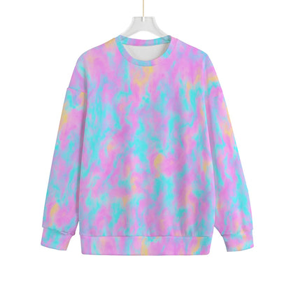 Unisex Drop-shoulder Knitted Fleece Sweater - view 1