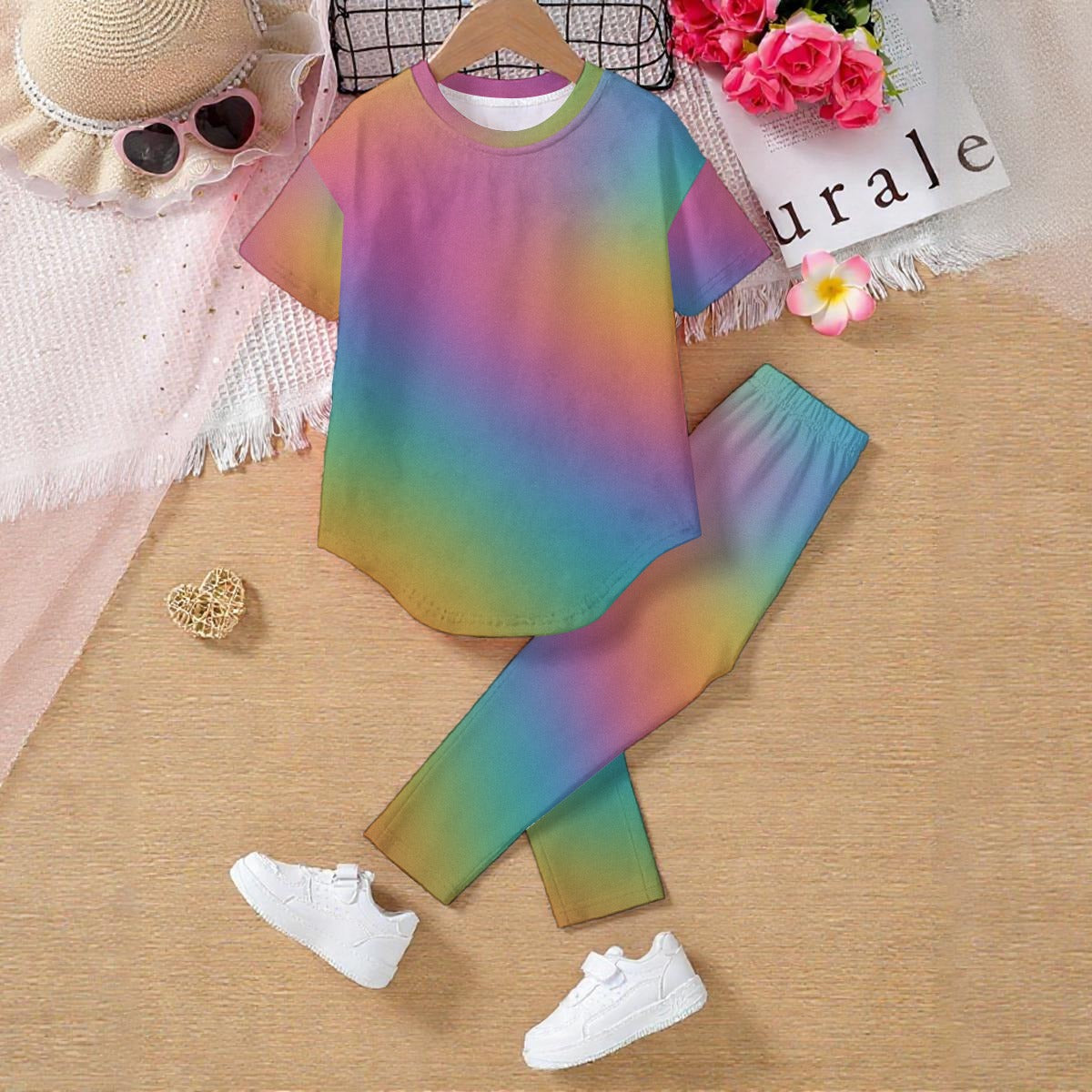 Unisex Kids' Casual Top and Pants Set