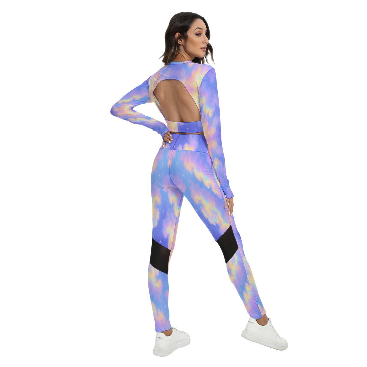 Women's Sport Set With Backless Top And Leggings