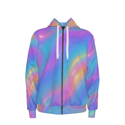 Unisex Zipper Hoodie With Black Lining